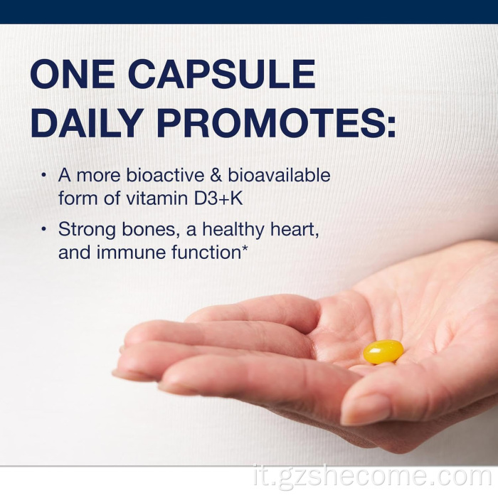 Supplemento di vitamina D3 organica per una funzione sana immune